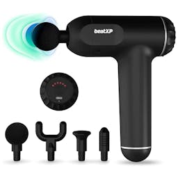 beatXP Bolt Deep Tissue Massage Gun | Percussion Muscle Massager for Full Body Pain Relief of Neck, Shoulder, Back, Foot for Men & Women Up to 1 Year Warranty by beatXP (Black)