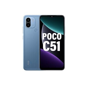 POCO C51 (Royal Blue, 4GB RAM, 64GB Storage)